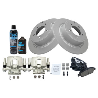 TRQ® - Rear Disc Brake Kit with Ceramic Pads and Calipers