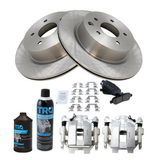 TRQ® - Rear Disc Brake Kit with Ceramic Pads and Calipers
