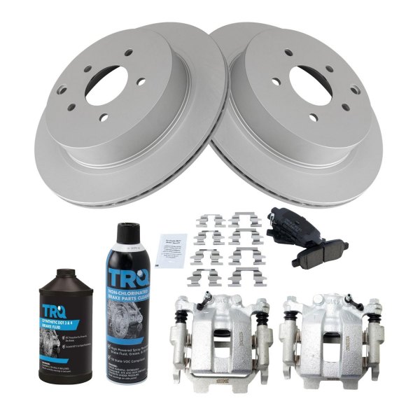 TRQ® - Rear Disc Brake Kit with Ceramic Pads and Calipers