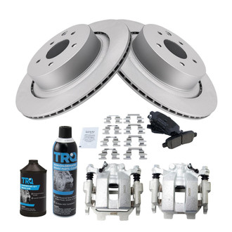 TRQ® - Rear Disc Brake Kit with Ceramic Pads and Calipers