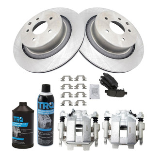 TRQ® - Rear Disc Brake Kit with Semi-Metallic Pads and Calipers