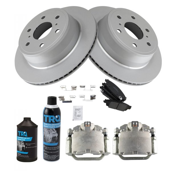 TRQ® - Rear Disc Brake Kit with Ceramic Pads and Calipers