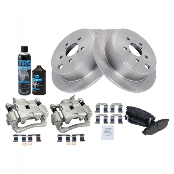 TRQ® - Rear Disc Brake Kit with Semi-Metallic Pads and Calipers