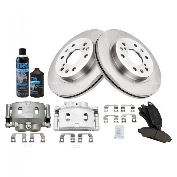 TRQ® - Front Disc Brake Kit with Ceramic Pads and Calipers