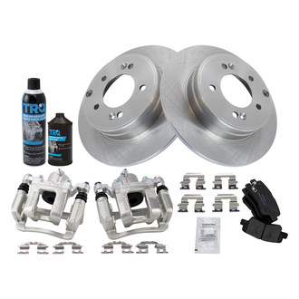 TRQ® - Rear Disc Brake Kit with Ceramic Pads and Calipers