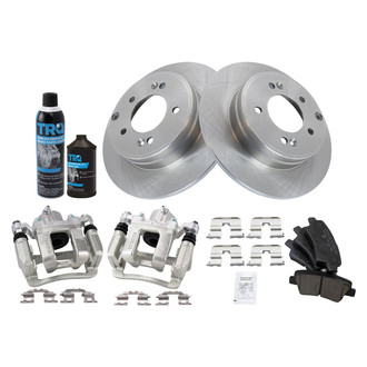 TRQ® - Rear Disc Brake Kit with Ceramic Pads and Calipers
