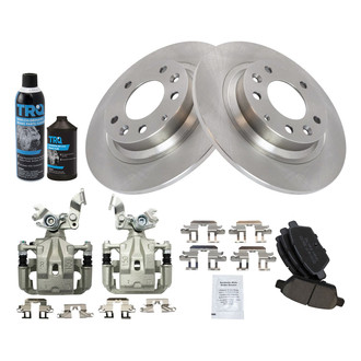 TRQ® - Rear Disc Brake Kit with Ceramic Pads and Calipers
