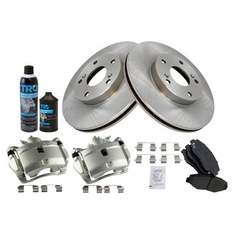 TRQ® - Front Disc Brake Kit with Ceramic Pads and Calipers