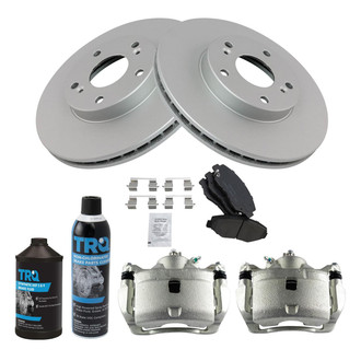 TRQ® - Front Disc Brake Kit with Ceramic Pads and Calipers