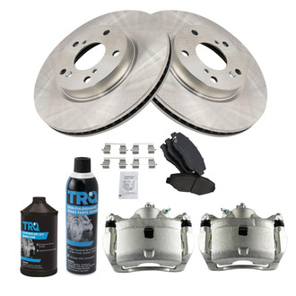 TRQ® - Front Disc Brake Kit with Ceramic Pads and Calipers
