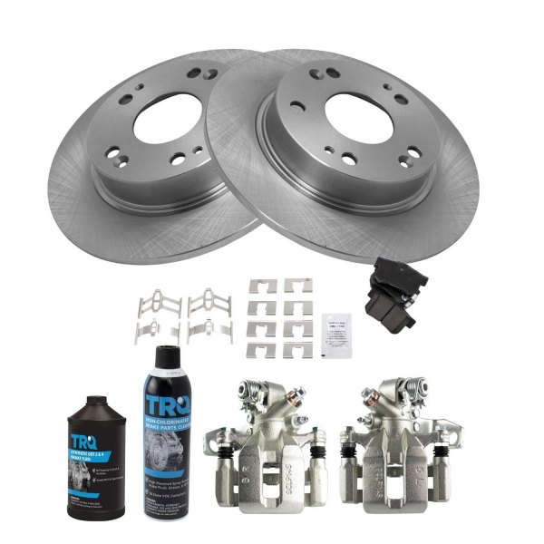 TRQ® - Rear Disc Brake Kit with Ceramic Pads and Calipers