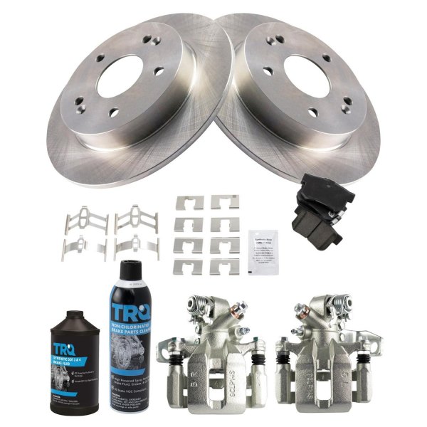 TRQ® - Rear Disc Brake Kit with Ceramic Pads and Calipers