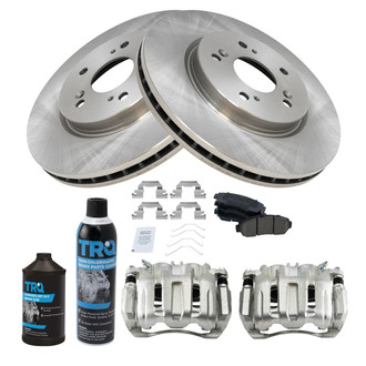 TRQ® - Front Disc Brake Kit with Ceramic Pads and Calipers