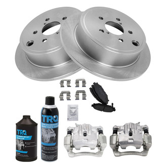 TRQ® - Rear Disc Brake Kit with Ceramic Pads and Calipers