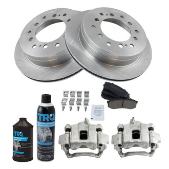 TRQ® - Rear Disc Brake Kit with Ceramic Pads and Calipers