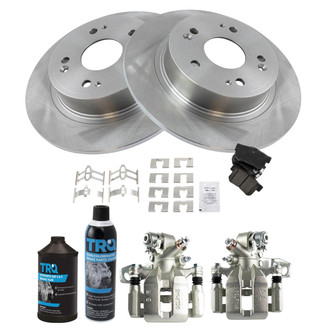 TRQ® - Rear Disc Brake Kit with Ceramic Pads and Calipers