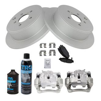 TRQ® - Rear Disc Brake Kit with Ceramic Pads and Calipers