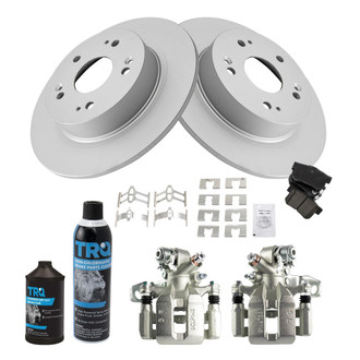 TRQ® - Rear Disc Brake Kit with Ceramic Pads and Calipers