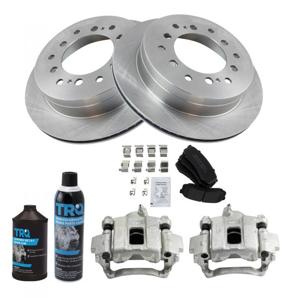 TRQ® - Rear Disc Brake Kit with Semi-Metallic Pads and Calipers