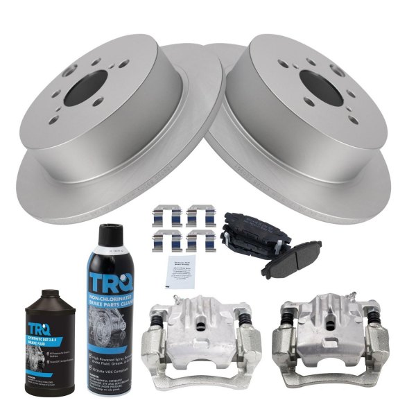 TRQ® - Rear Disc Brake Kit with Semi-Metallic Pads and Calipers