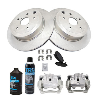TRQ® - Rear Disc Brake Kit with Ceramic Pads and Calipers