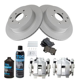 TRQ® - Rear Disc Brake Kit with Ceramic Pads and Calipers