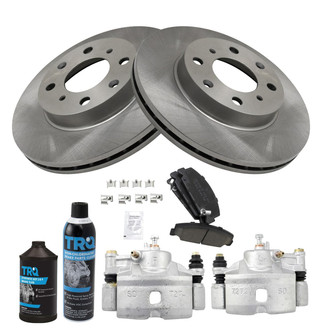 TRQ® - Front Disc Brake Kit with Ceramic Pads and Calipers