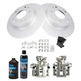 TRQ® - Rear Disc Brake Kit with Ceramic Pads and Calipers