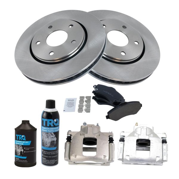 TRQ® - Front Disc Brake Kit with Ceramic Pads and Calipers