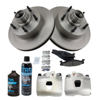 TRQ® - Front Disc Brake Kit with Ceramic Pads and Calipers