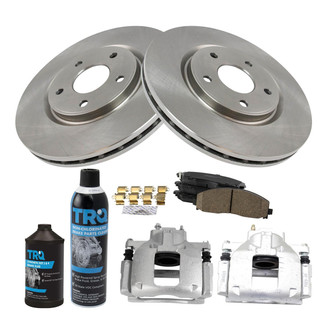 TRQ® - Front Disc Brake Kit with Ceramic Pads and Calipers
