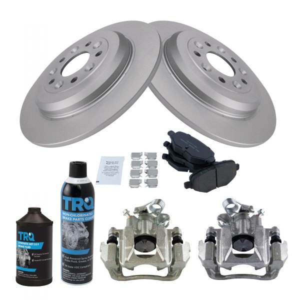 TRQ® - Rear Disc Brake Kit with Ceramic Pads and Calipers