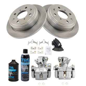 TRQ® - Rear Disc Brake Kit with Ceramic Pads and Calipers