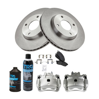 TRQ® - Front Disc Brake Kit with Ceramic Pads and Calipers