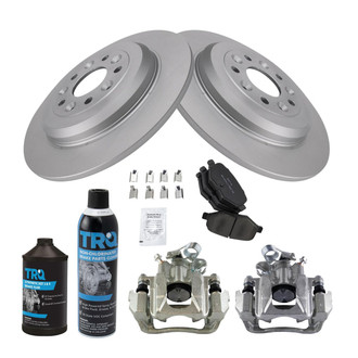 TRQ® - Rear Disc Brake Kit with Semi-Metallic Pads and Calipers