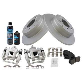 TRQ® - Rear Disc Brake Kit with Semi-Metallic Pads and Calipers