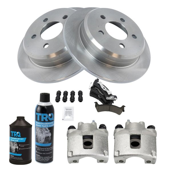 TRQ® - Rear Disc Brake Kit with Ceramic Pads and Calipers