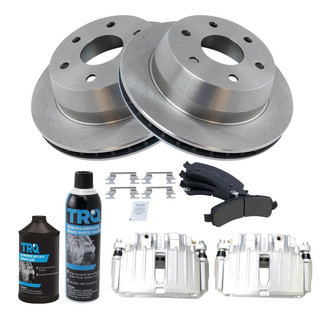 TRQ® - Rear Disc Brake Kit with Semi-Metallic Pads and Calipers