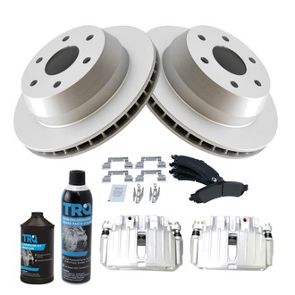 TRQ® - Rear Disc Brake Kit with Semi-Metallic Pads and Calipers