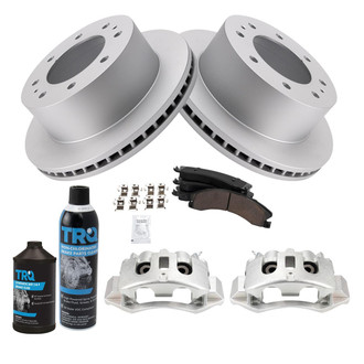 TRQ® - Rear Disc Brake Kit with Ceramic Pads and Calipers