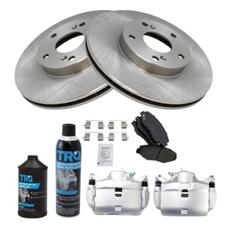 TRQ® - Front Disc Brake Kit with Ceramic Pads and Calipers