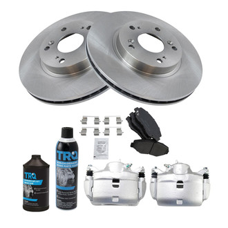 TRQ® - Front Disc Brake Kit with Ceramic Pads and Calipers