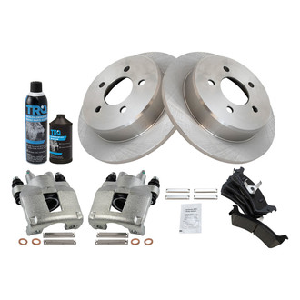 TRQ® - Rear Disc Brake Kit with Ceramic Pads and Calipers