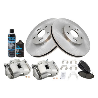 TRQ® - Front Disc Brake Kit with Ceramic Pads and Calipers