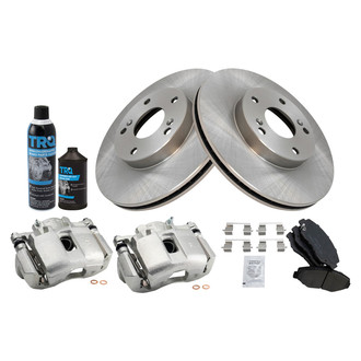 TRQ® - Front Disc Brake Kit with Ceramic Pads and Calipers