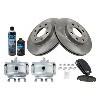 TRQ® - Front Disc Brake Kit with Ceramic Pads and Calipers
