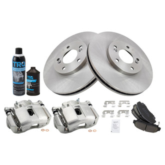 TRQ® - Front Disc Brake Kit with Ceramic Pads and Calipers