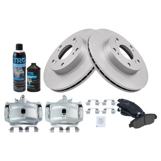 TRQ® - Front Disc Brake Kit with Ceramic Pads and Calipers