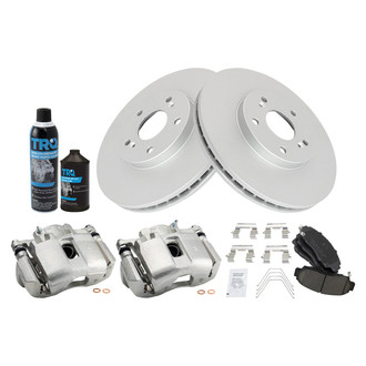 TRQ® - Front Disc Brake Kit with Ceramic Pads and Calipers