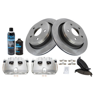 TRQ® - Rear Disc Brake Kit with Ceramic Pads and Calipers
